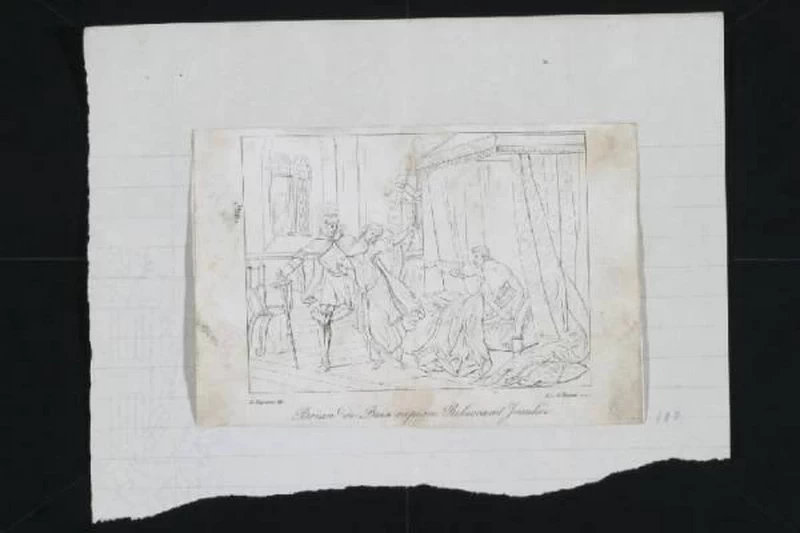 Brian de Bois rapisce Rebecca ad Ivanhoe - Musei Civici di Monza